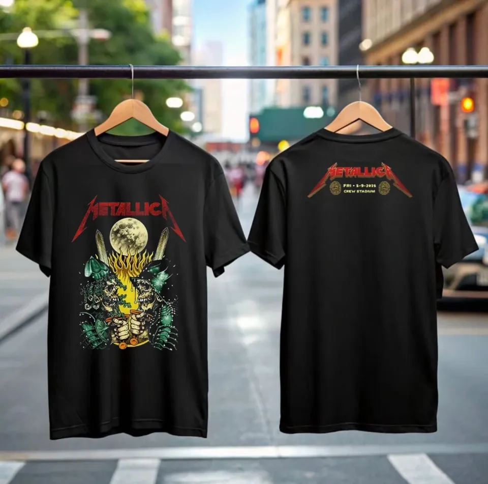 Metallica M72 North American Tour 2025 Double Sided T-Shirt For Rock Music Fans