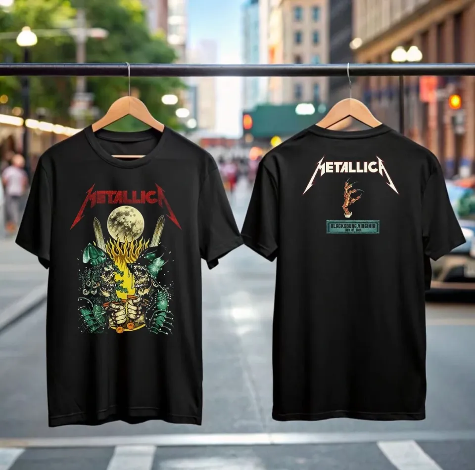 Metallica M72 North American Tour 2025 Double Sided T-Shirt For Rock Fans