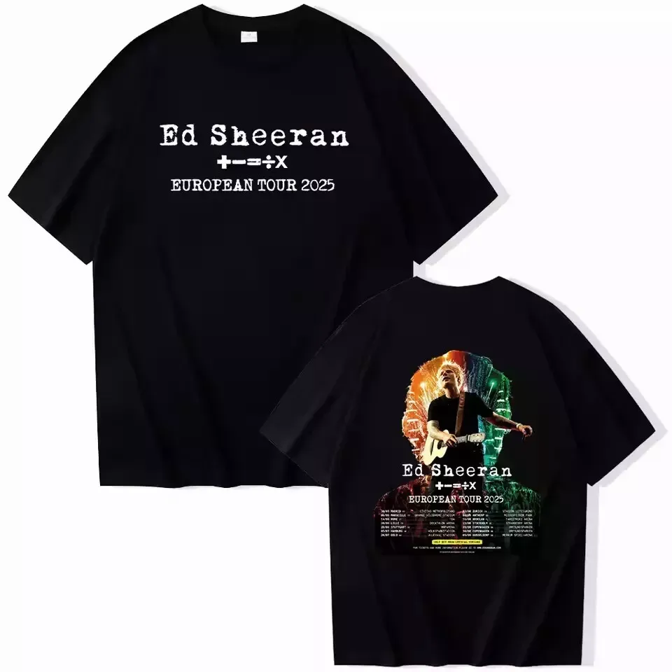 Ed Shee European Tour 2025 Double-Sided T-Shirt For Fans