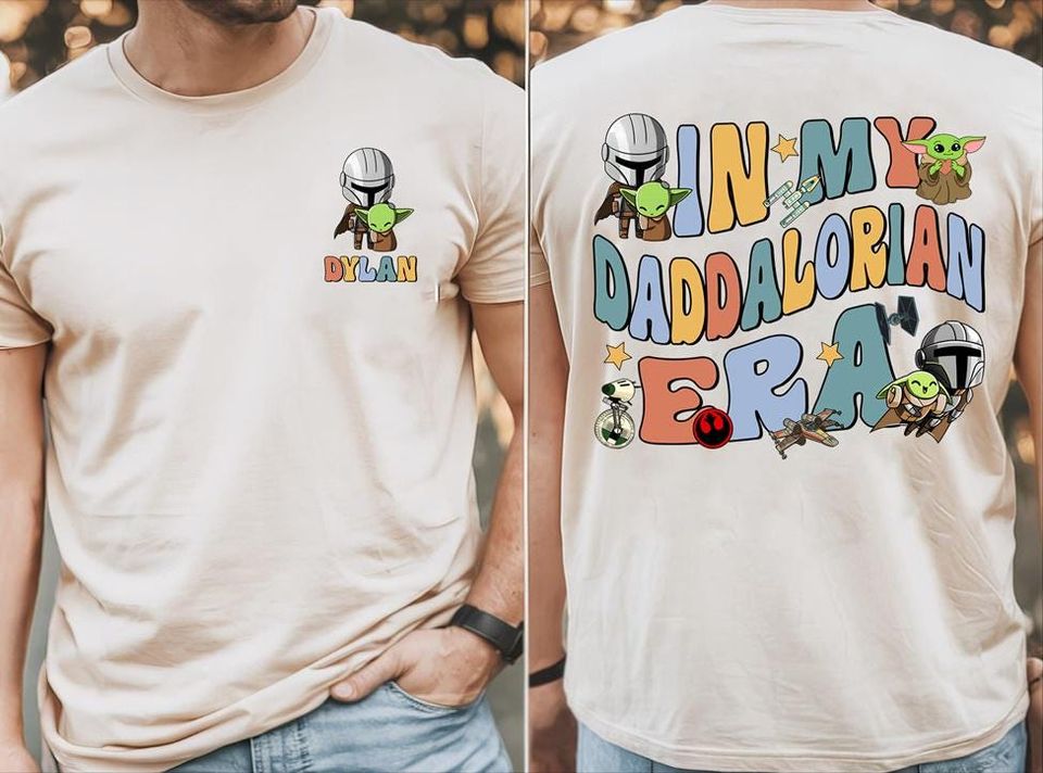 In My Daddalorian Era Shirt, Father'S Day Shirt, Baby Yoda Shirt, The Daddalorian Daddy Shirt, Dad And Son Matching Shirt, Funny Dad Shirt