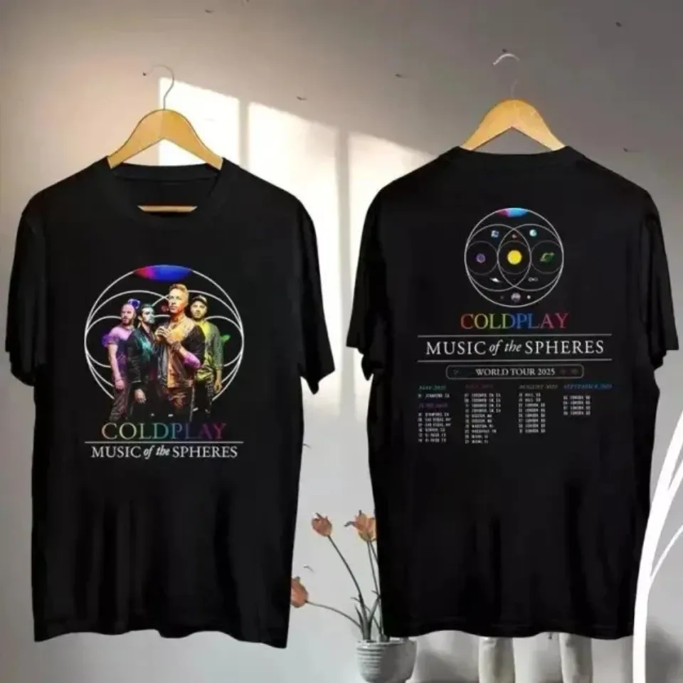 2025 Coldplay Music Of The Spheres Tour T-Shirt, Coldplay Band 2025 Concert