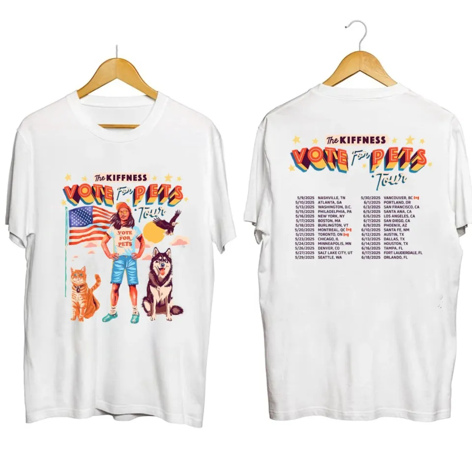 The Kiffness Votes4Pets Tour Shirt Fans Gift
