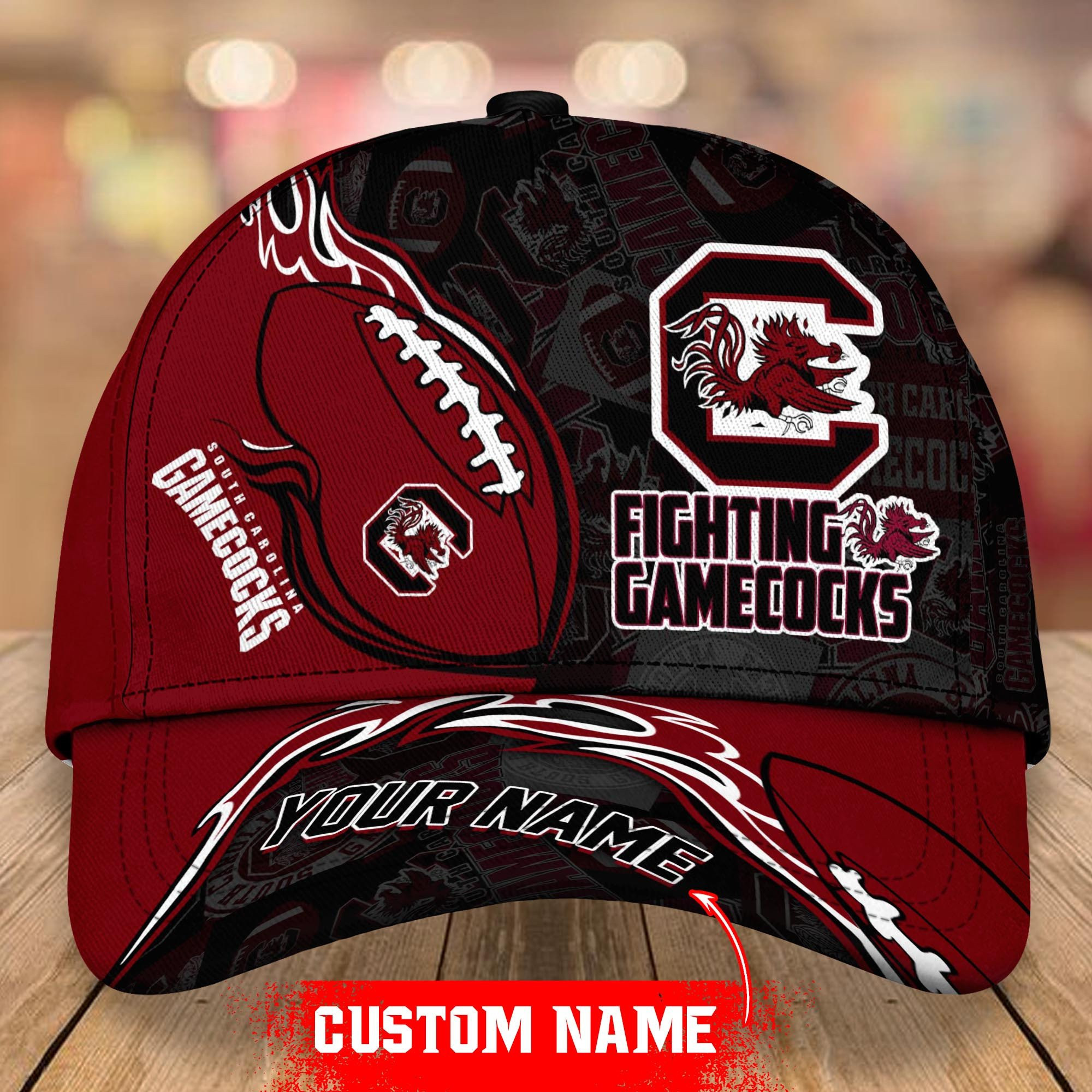 NCAA South Carolina Gamecocks Personalized Cap Custom Name For Fan