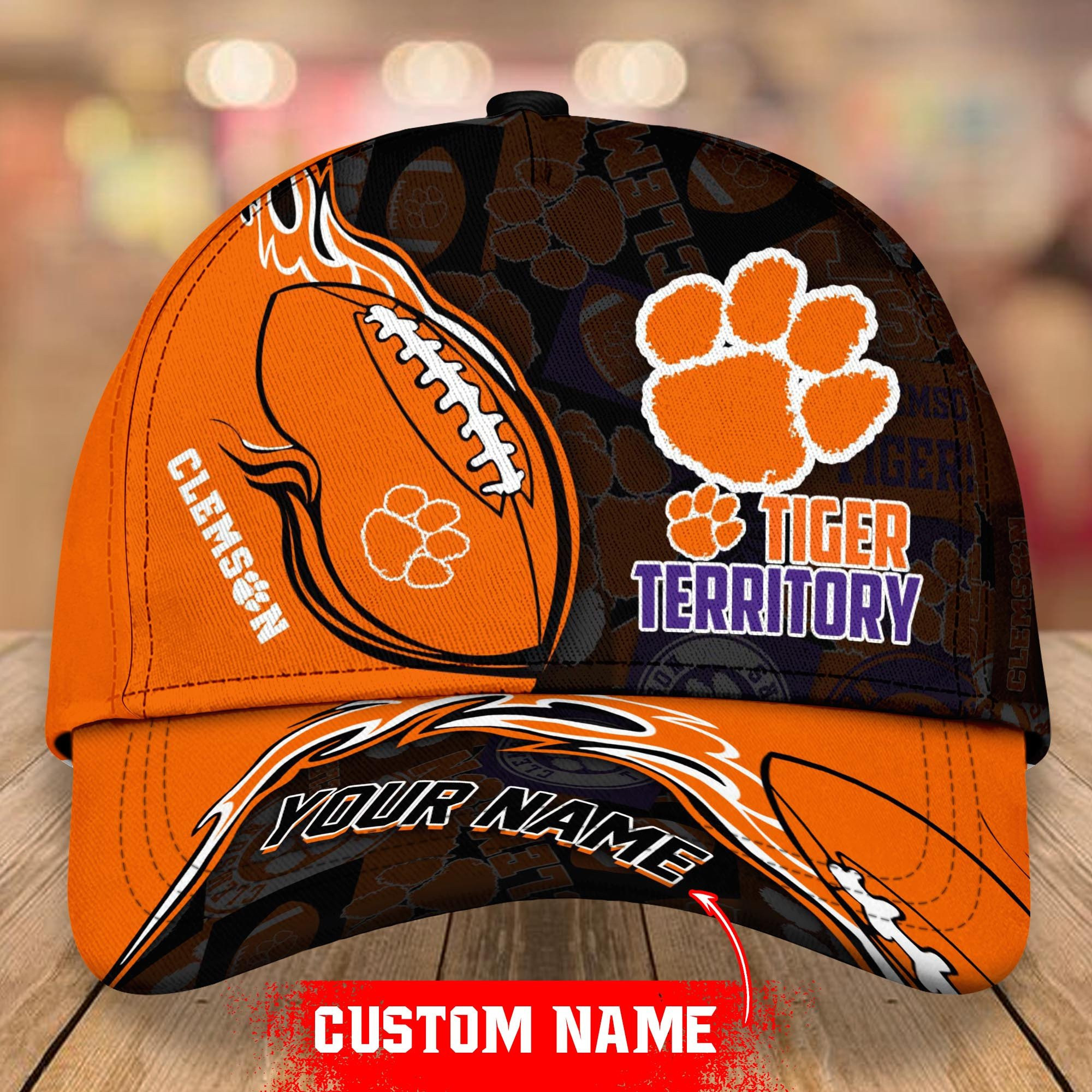 NCAA Clemson Tigers Personalized Cap Custom Name For Fan