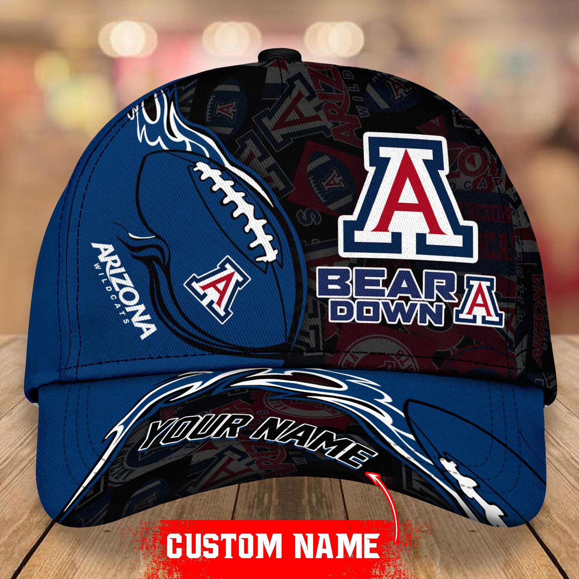 NCAA Arizona Wildcats Personalized Cap Custom Name For Fan