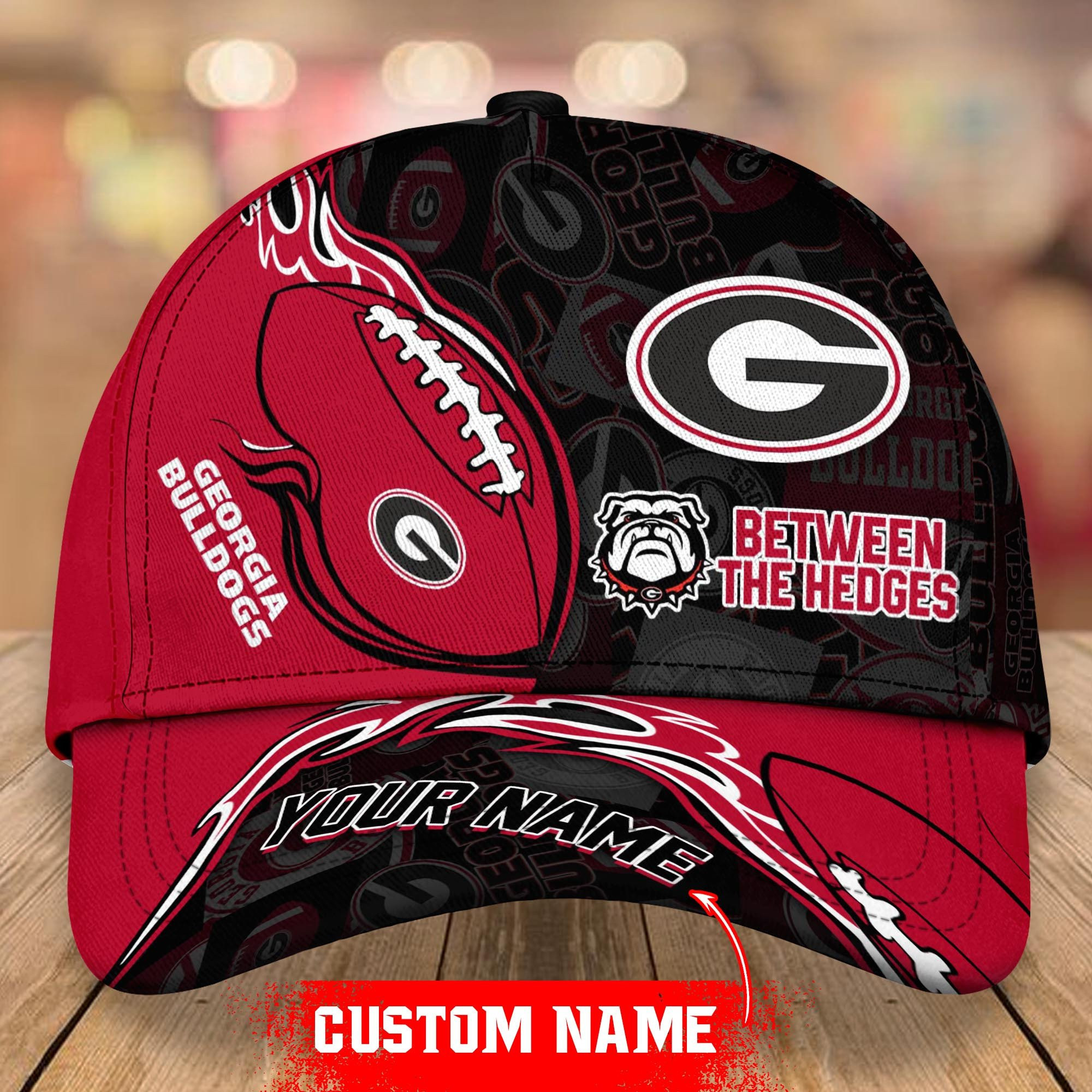 NCAA Georgia Bulldogs Personalized Cap Custom Name For Fan