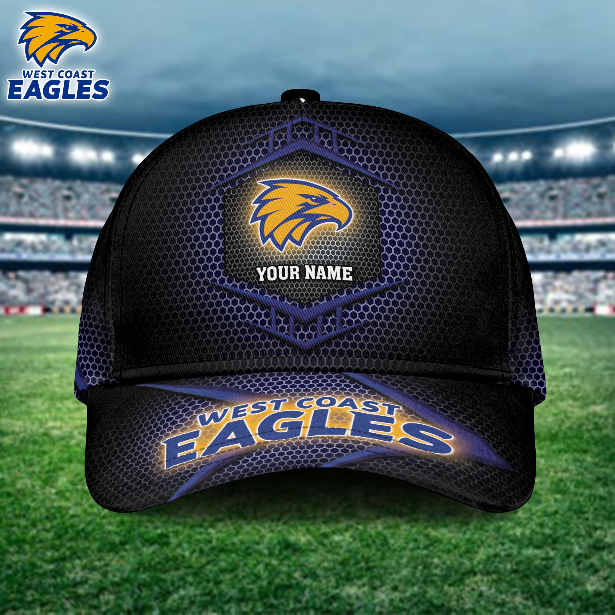 AFL West Coast Eagles Personalized Cap