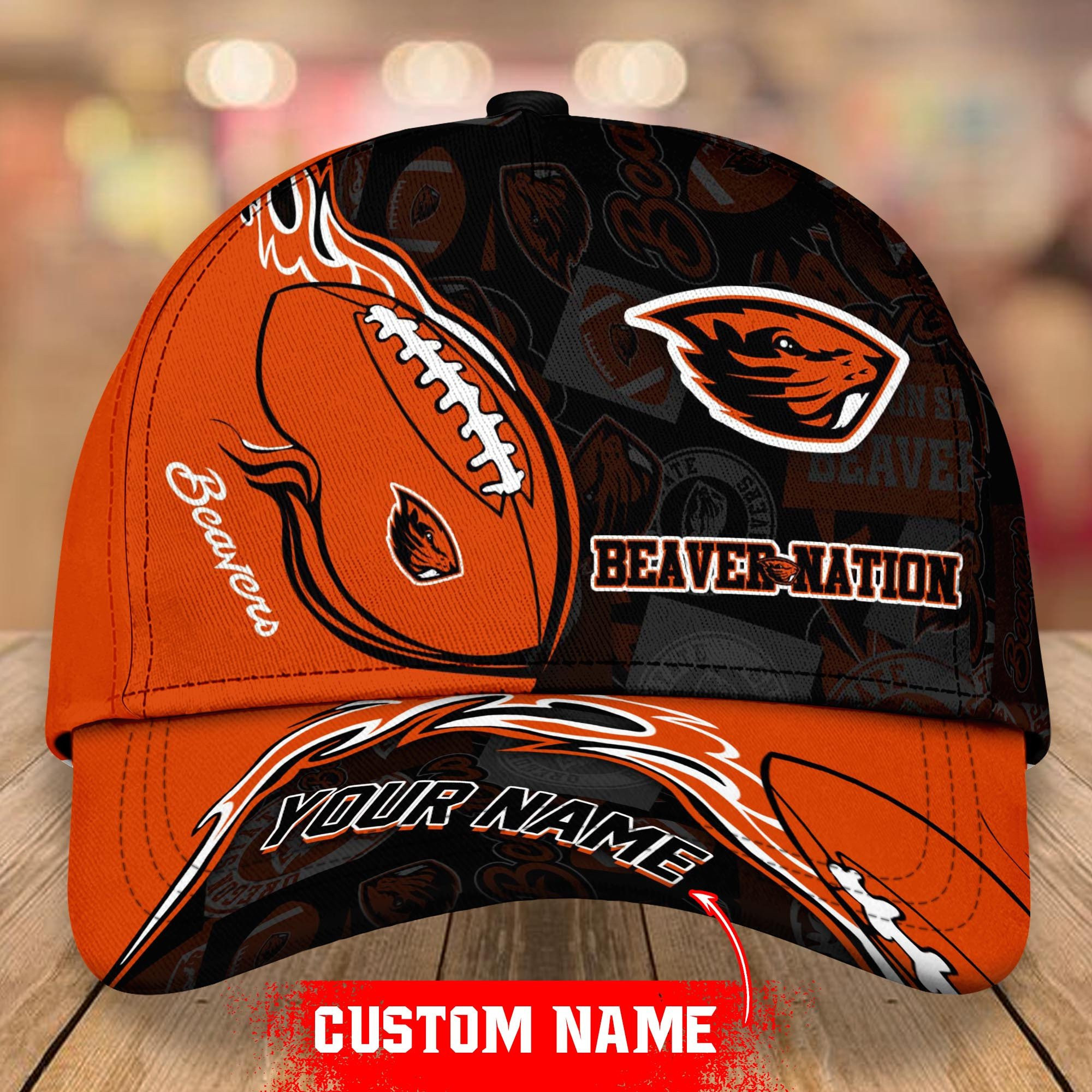 NCAA Oregon State Beavers Personalized Cap Custom Name For Fan