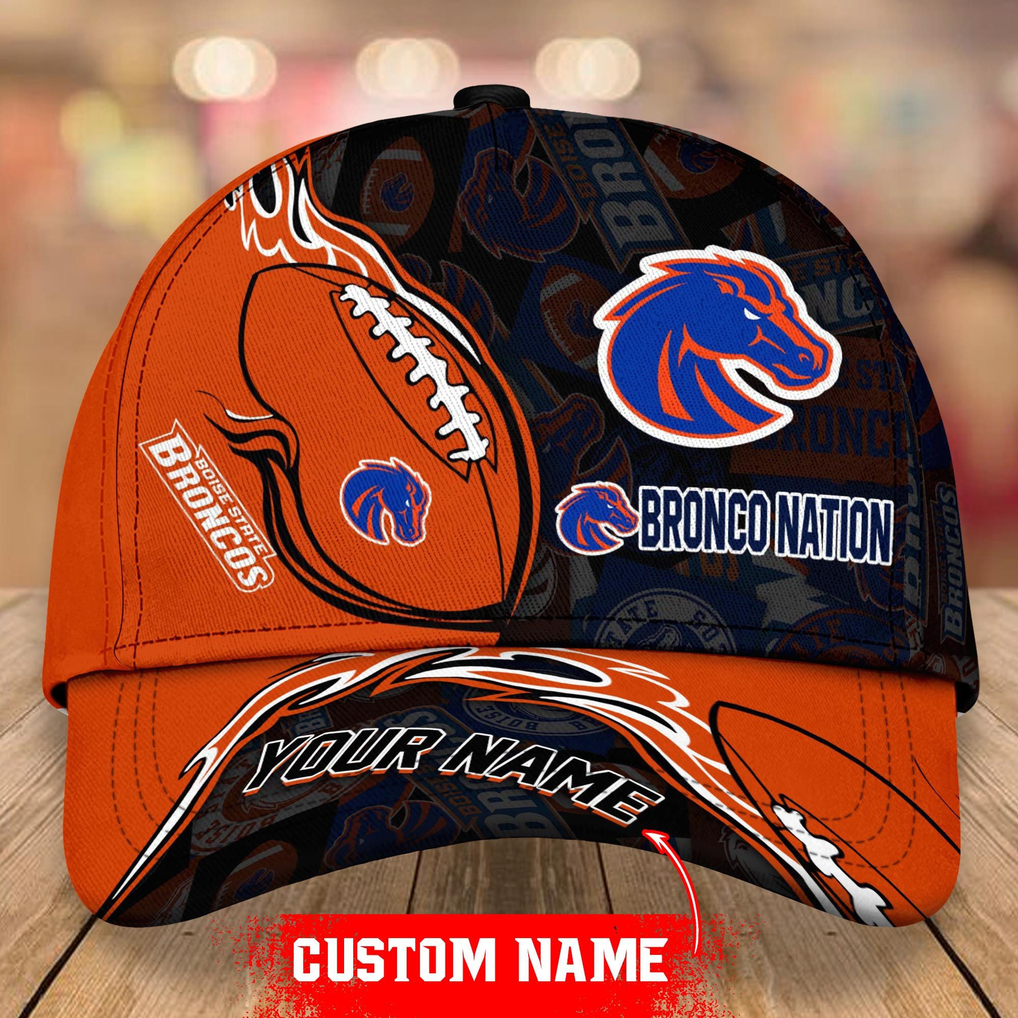 NCAA Boise State Broncos Personalized Cap Custom Name For Fan