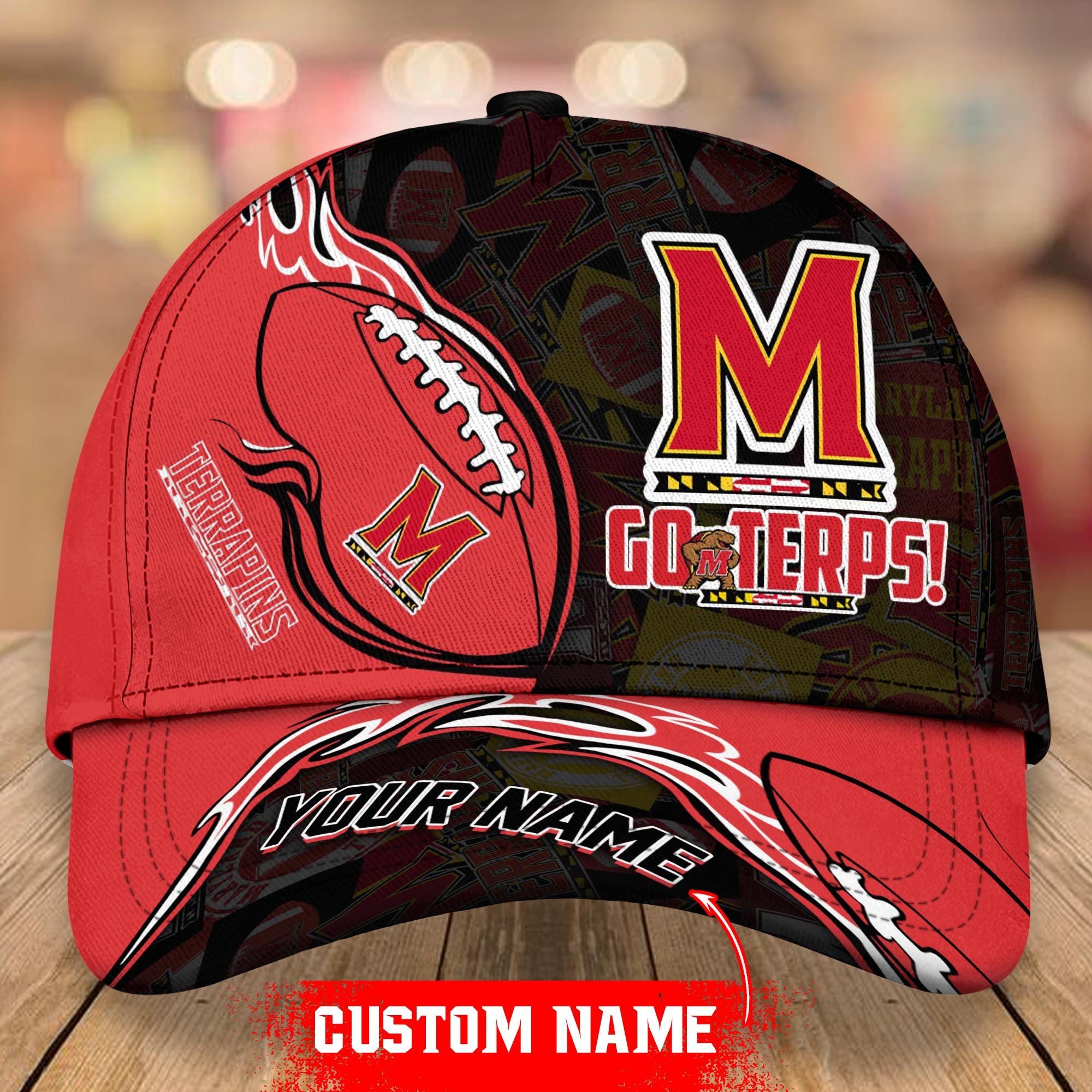 NCAA Maryland Terrapins Personalized Cap Custom Name For Fan