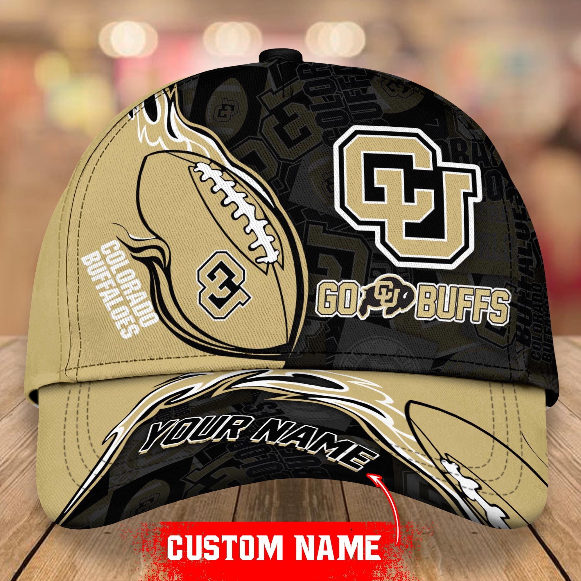 NCAA Colorado Buffaloes Personalized Cap Custom Name For Fan
