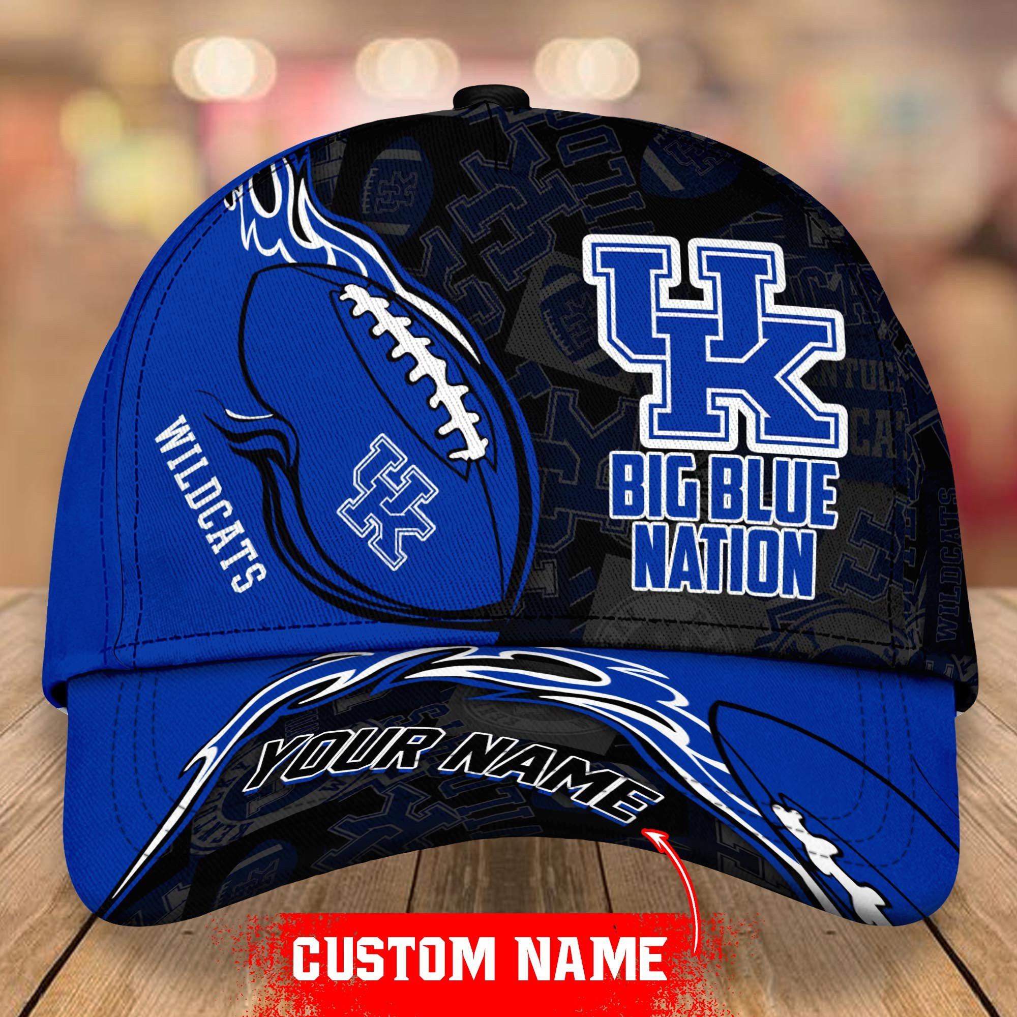 NCAA Kentucky Wildcats Personalized Cap Custom Name For Fan