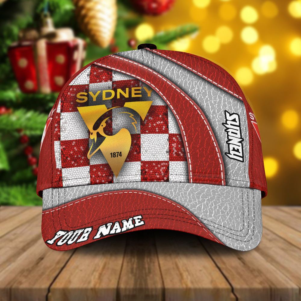 AFL New Personalized Sydney Swans Classic 3D Cap For Fan