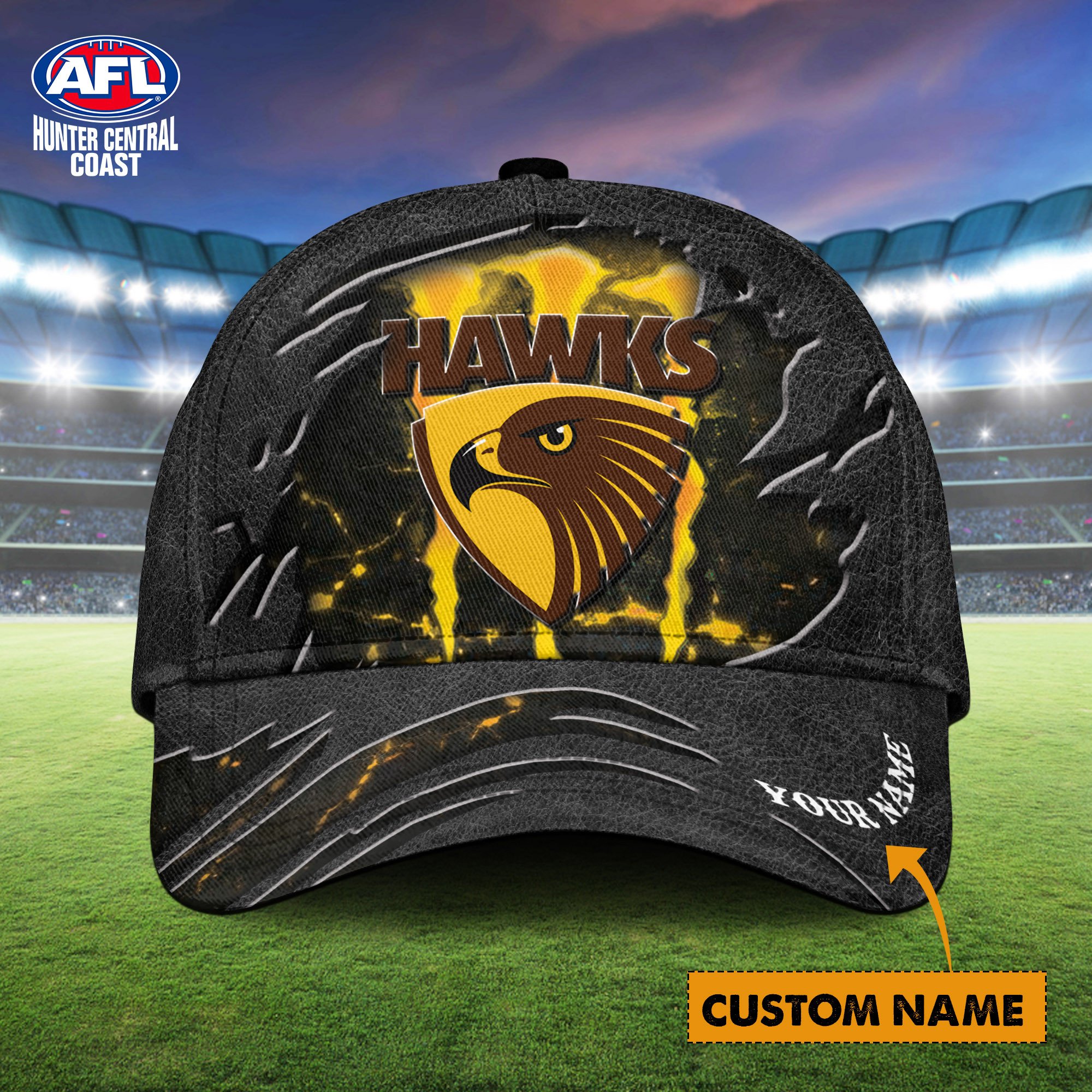 AFL Hawthorn Personalized Classic Cap For Fans
