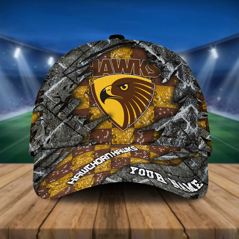 AFL New Personalized Hawthorn 3D Classic Cap For Fan