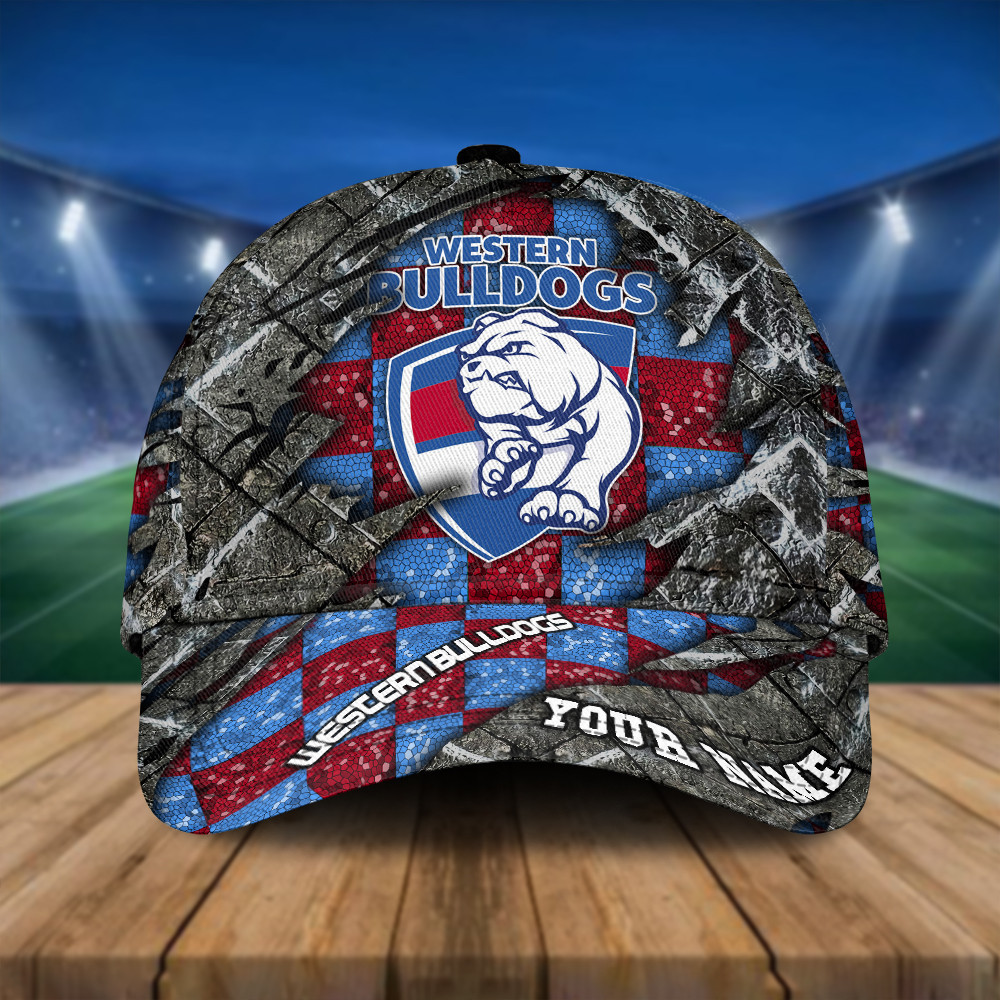 AFL New Personalized Western Bulldogs 3D Classic Cap For Fan
