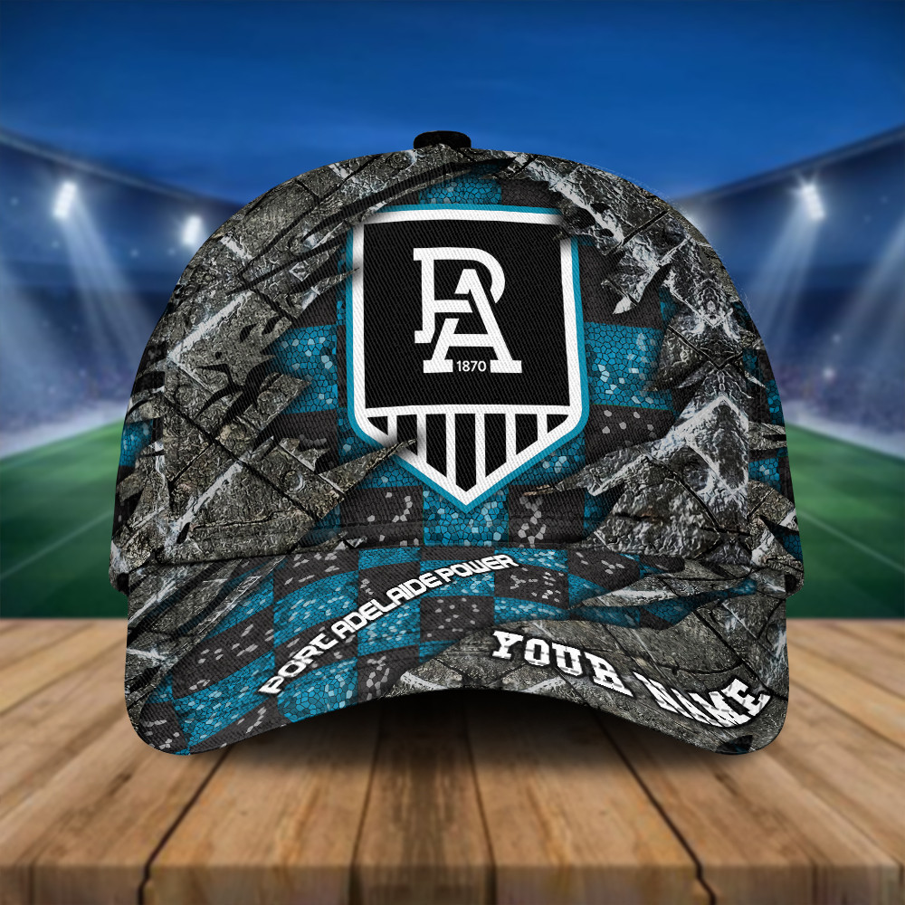 AFL New Personalized Port Adelaide 3D Classic Cap For Fan