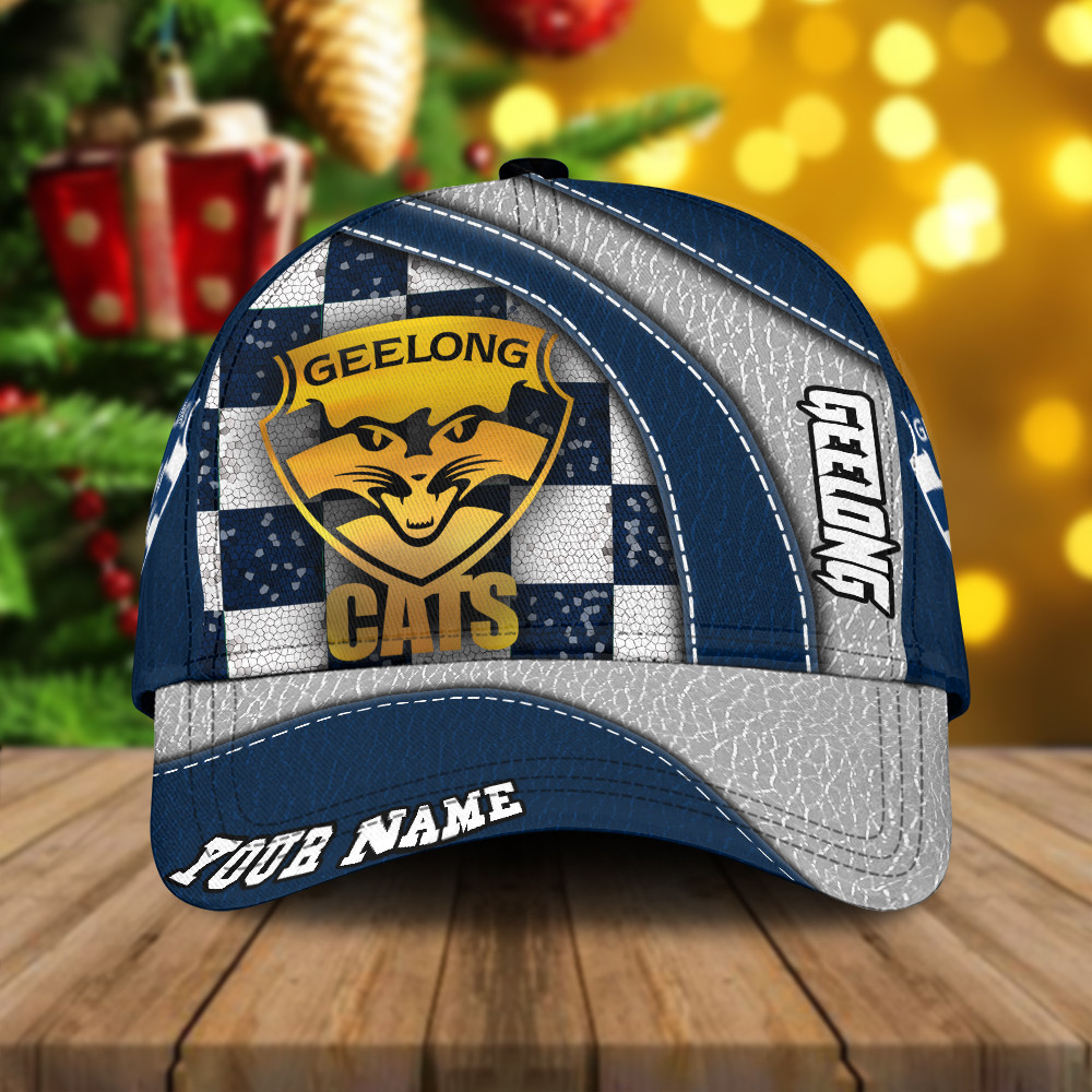 AFL New Personalized Geelong Cats Classic 3D Cap For Fan