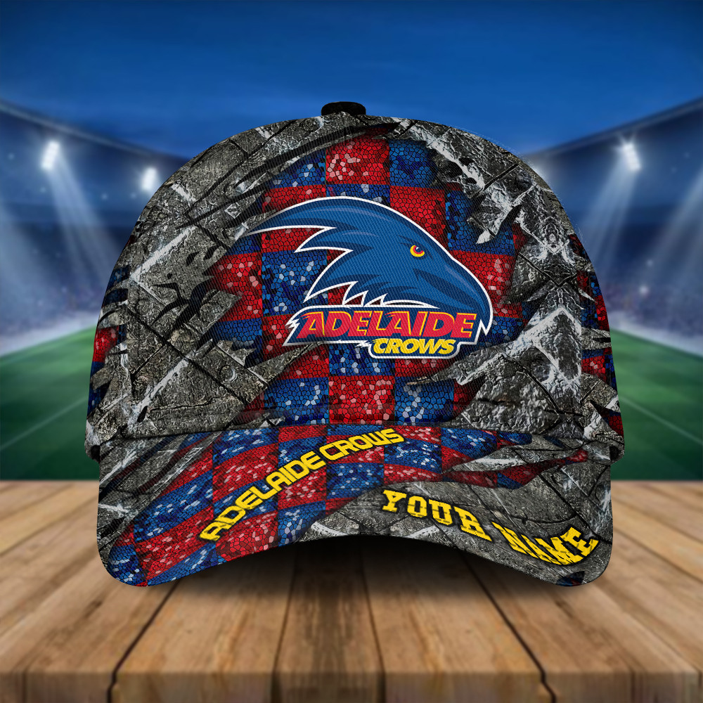 AFL New Personalized Adelaide Crows 3D Classic Cap For Fan