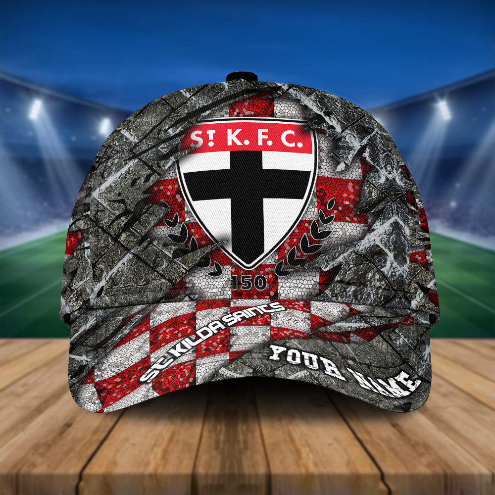 AFL New Personalized St Kilda 3D Classic Cap For Fan