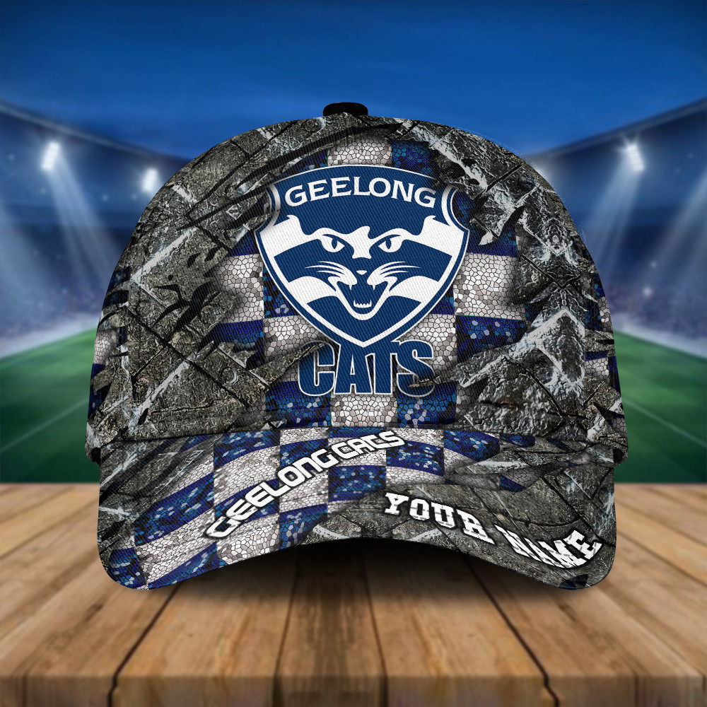 AFL New Personalized Geelong Cats 3D Classic Cap For Fan