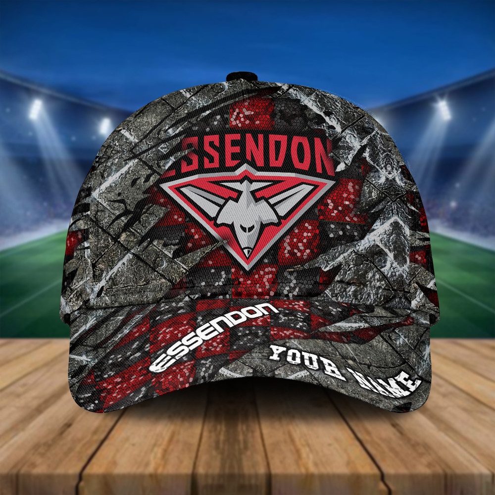 AFL New Personalized Essendon 3D Classic Cap For Fan