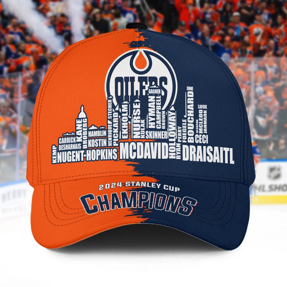 NHL Edmonton Oilers Roster Personalized Classic Cap For Fan