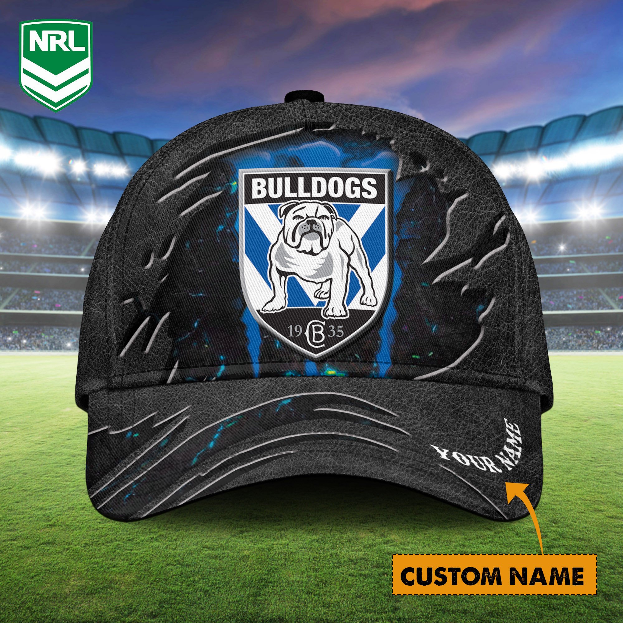 NRL Bulldogs Personalized Classic Cap For Fans
