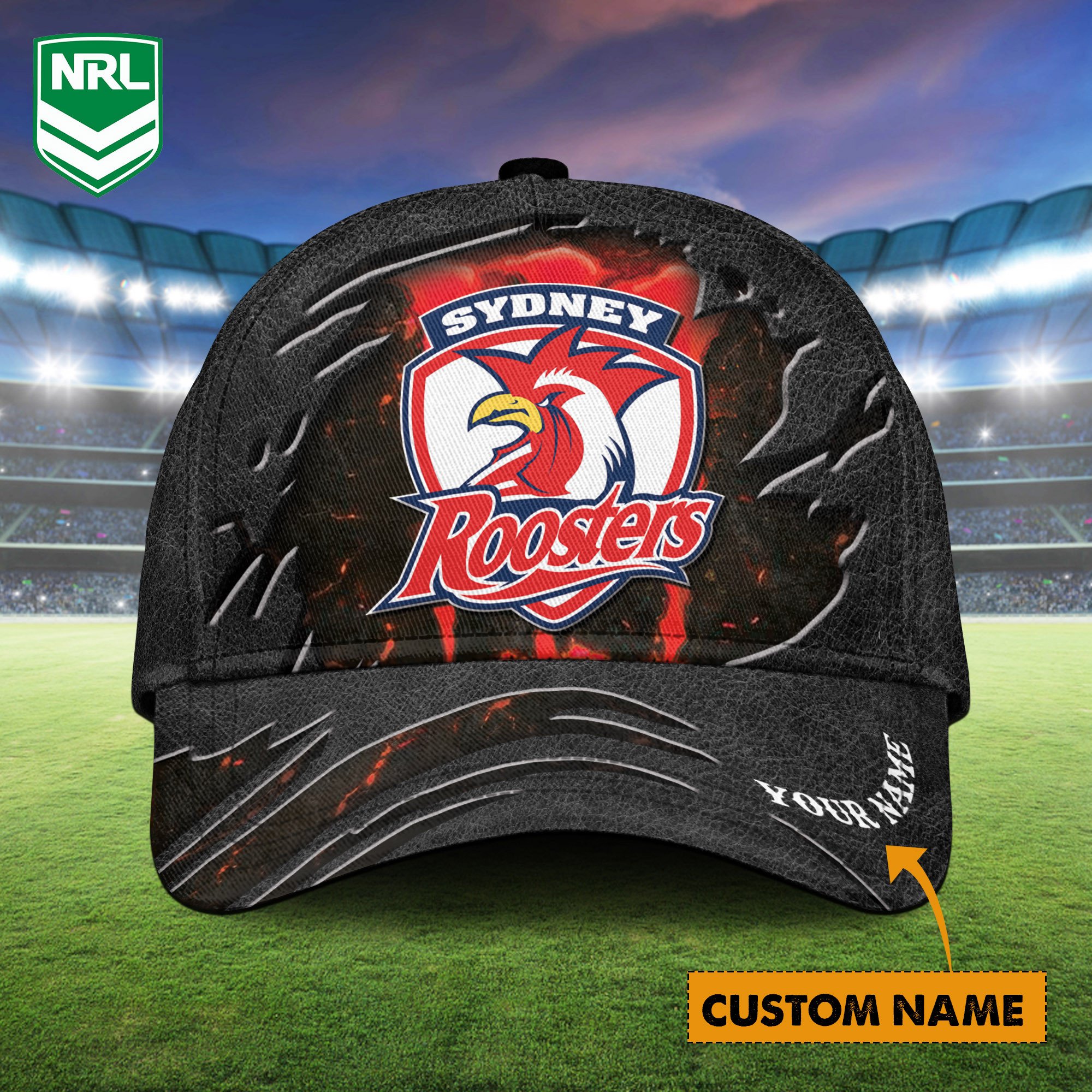 NRL Sydney Roosters Personalized Classic Cap For Fans