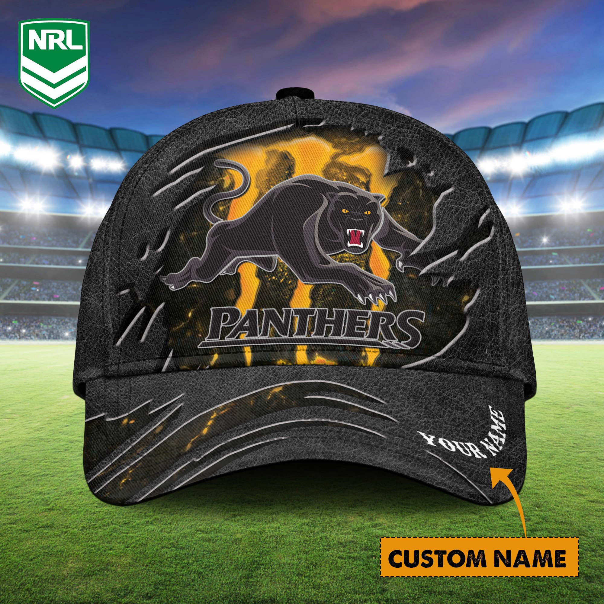 NRL Penrith Panthers Personalized Classic Cap For Fans