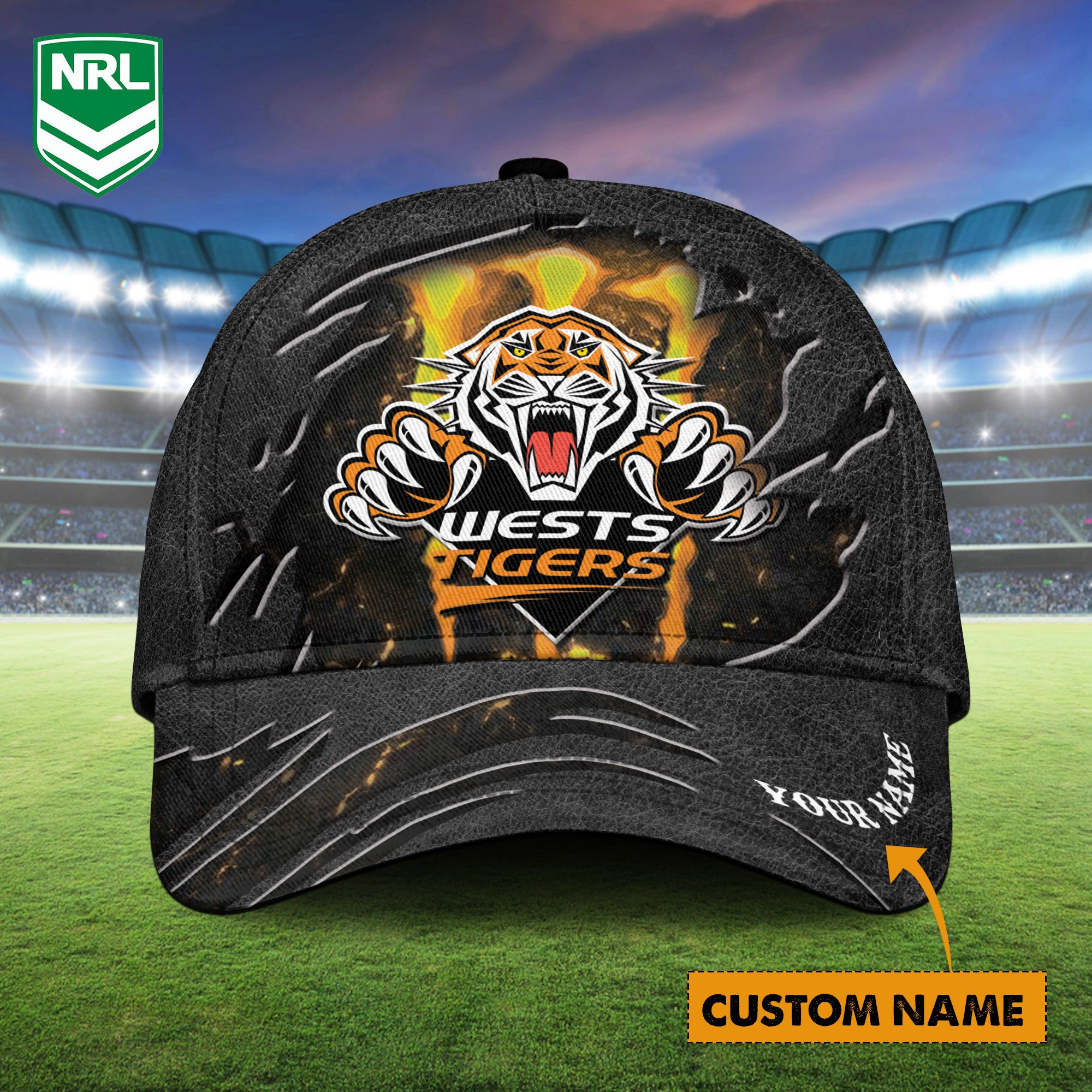NRL Wests Tigers Personalized Classic Cap For Fans