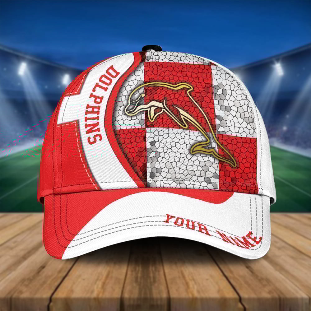 NRL Personalized Dolphins Classic Cap Custom Name