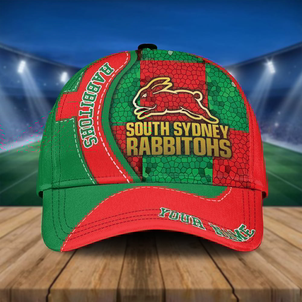 NRL Personalized South Sydney Rabbitohs Classic Cap Custom Name