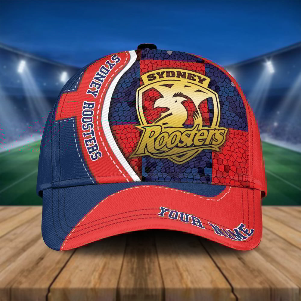 NRL Personalized Sydney Roosters Classic Cap Custom Name