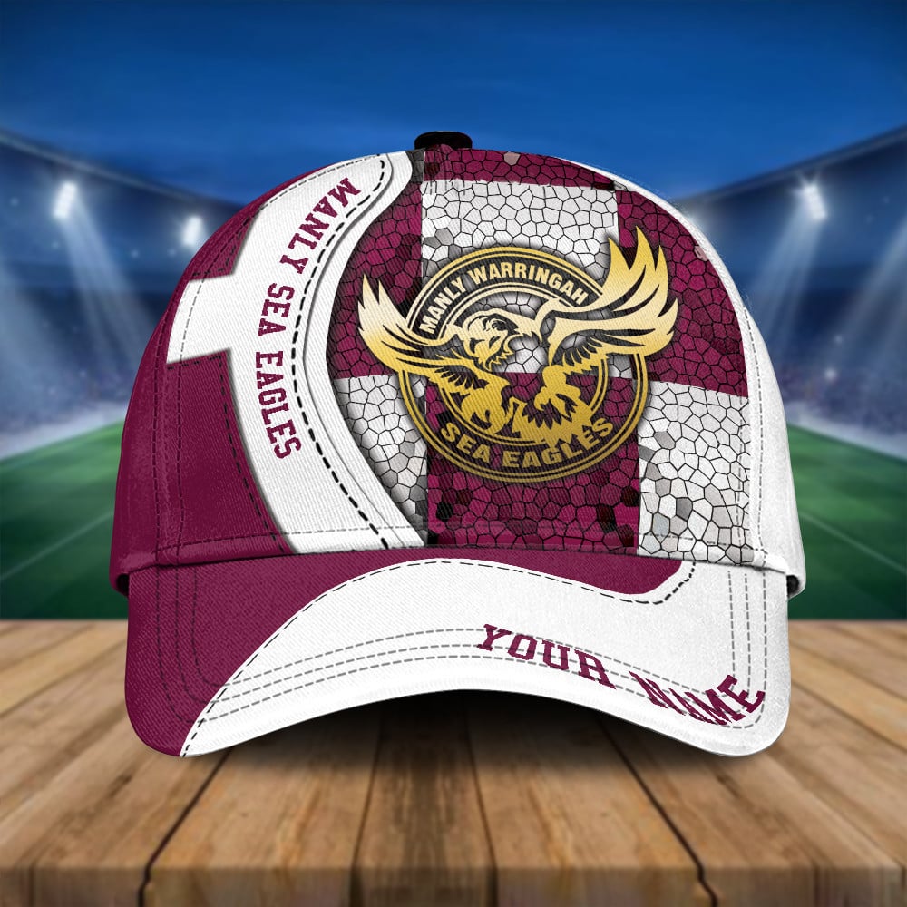 NRL Personalized Manly-Warringah Sea Eagles Classic Cap Custom Name