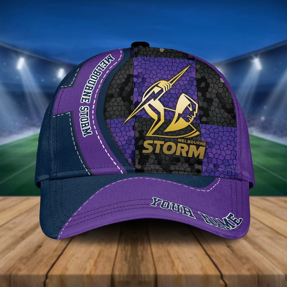 NRL Personalized Melbourne Storm Classic Cap Custom Name