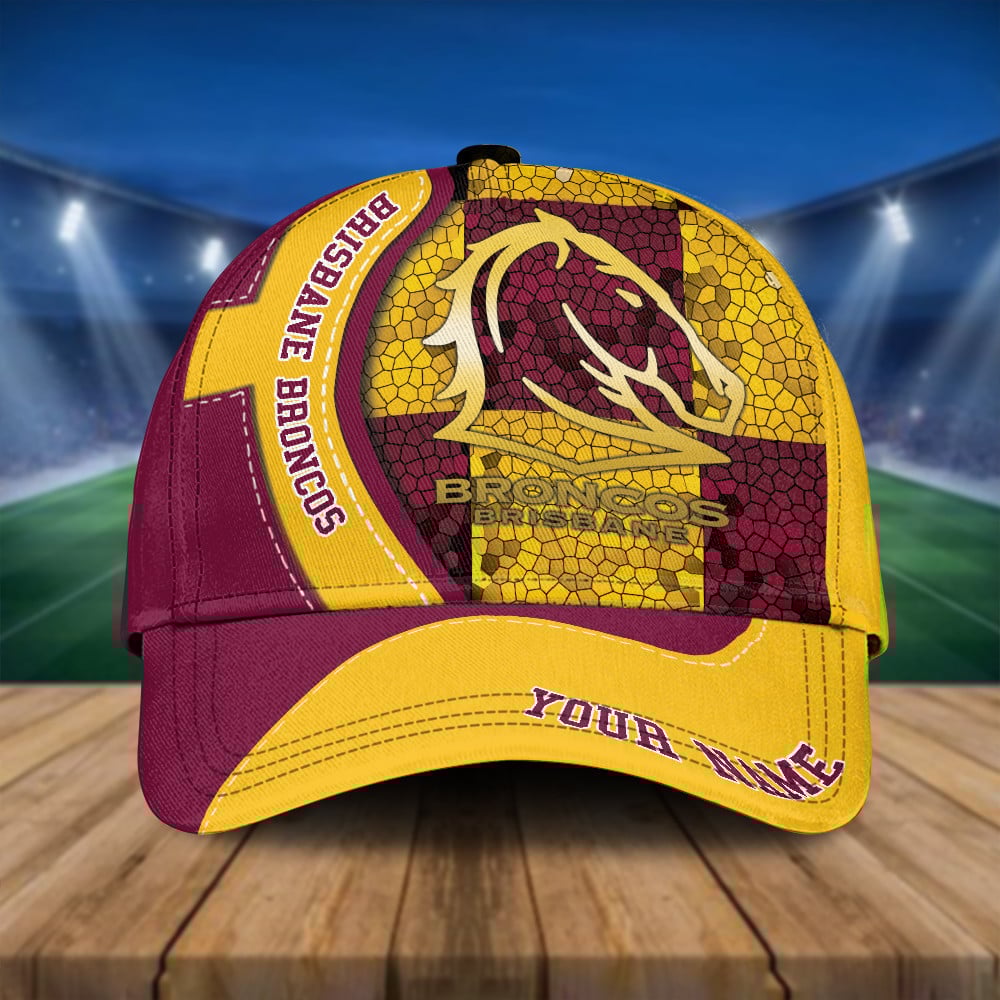 NRL Personalized Brisbane Broncos Classic Cap Custom Name