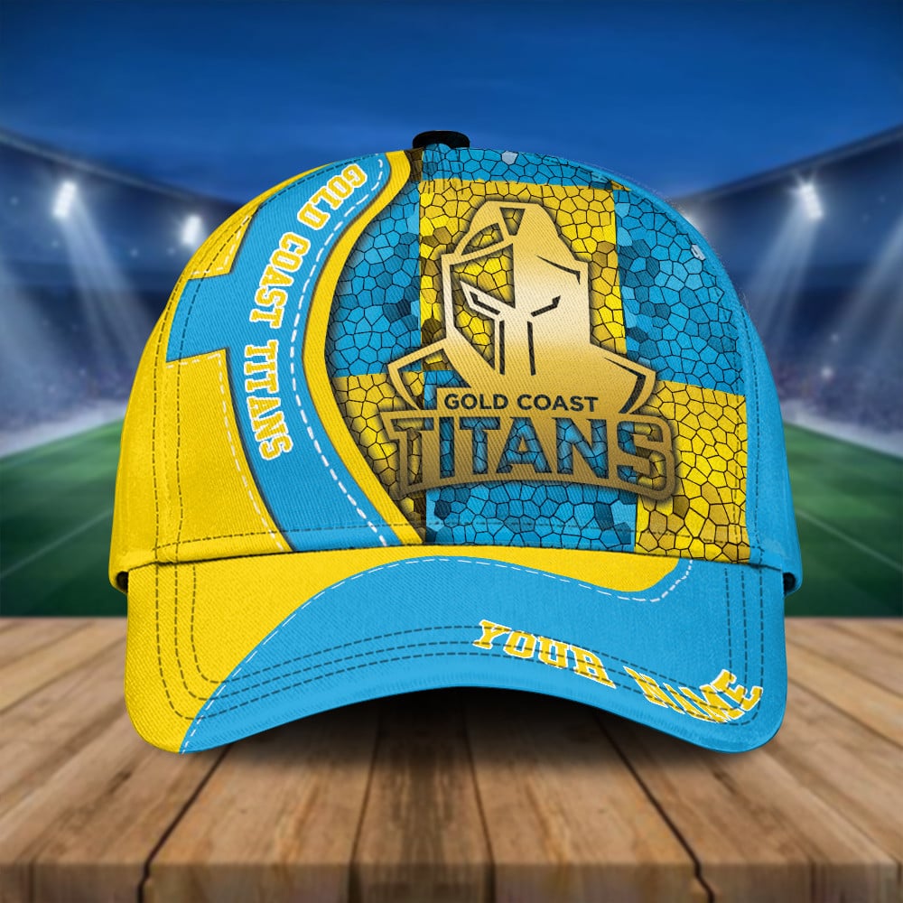 NRL Personalized Gold Coast Titans Classic Cap Custom Name