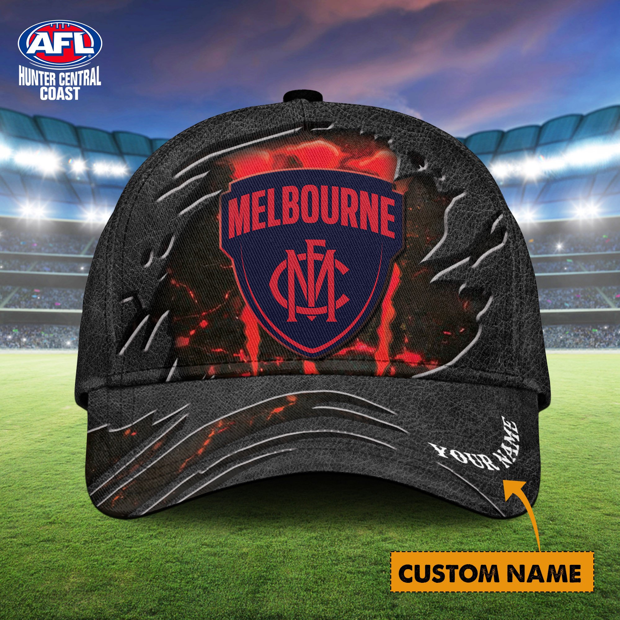 AFL Melbourne Personalized Classic Cap Custom Name For Fans