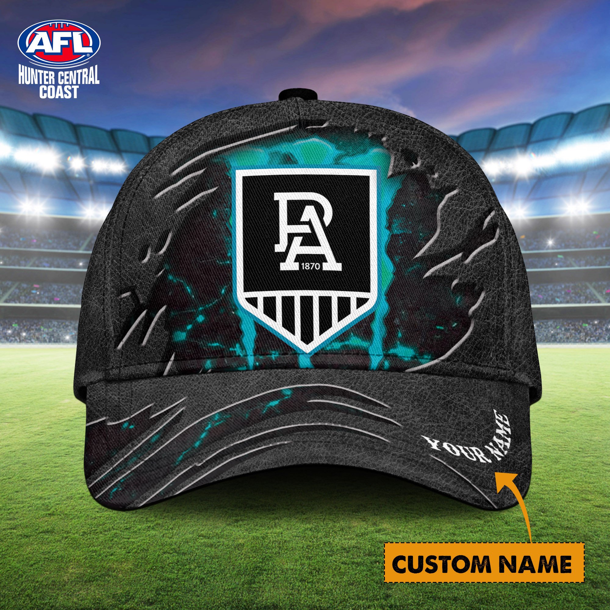 AFL Port Adelaide Personalized Classic Cap Custom Name For Fans