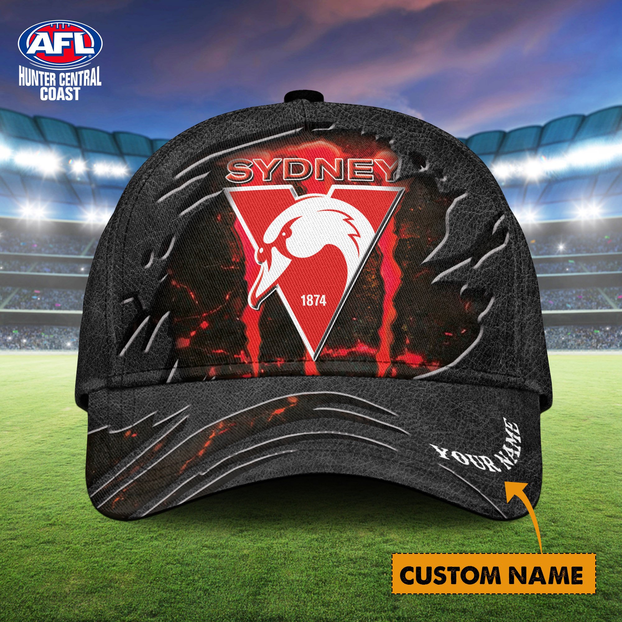 AFL Sydney Swans Personalized Classic Cap Custom Name For Fans