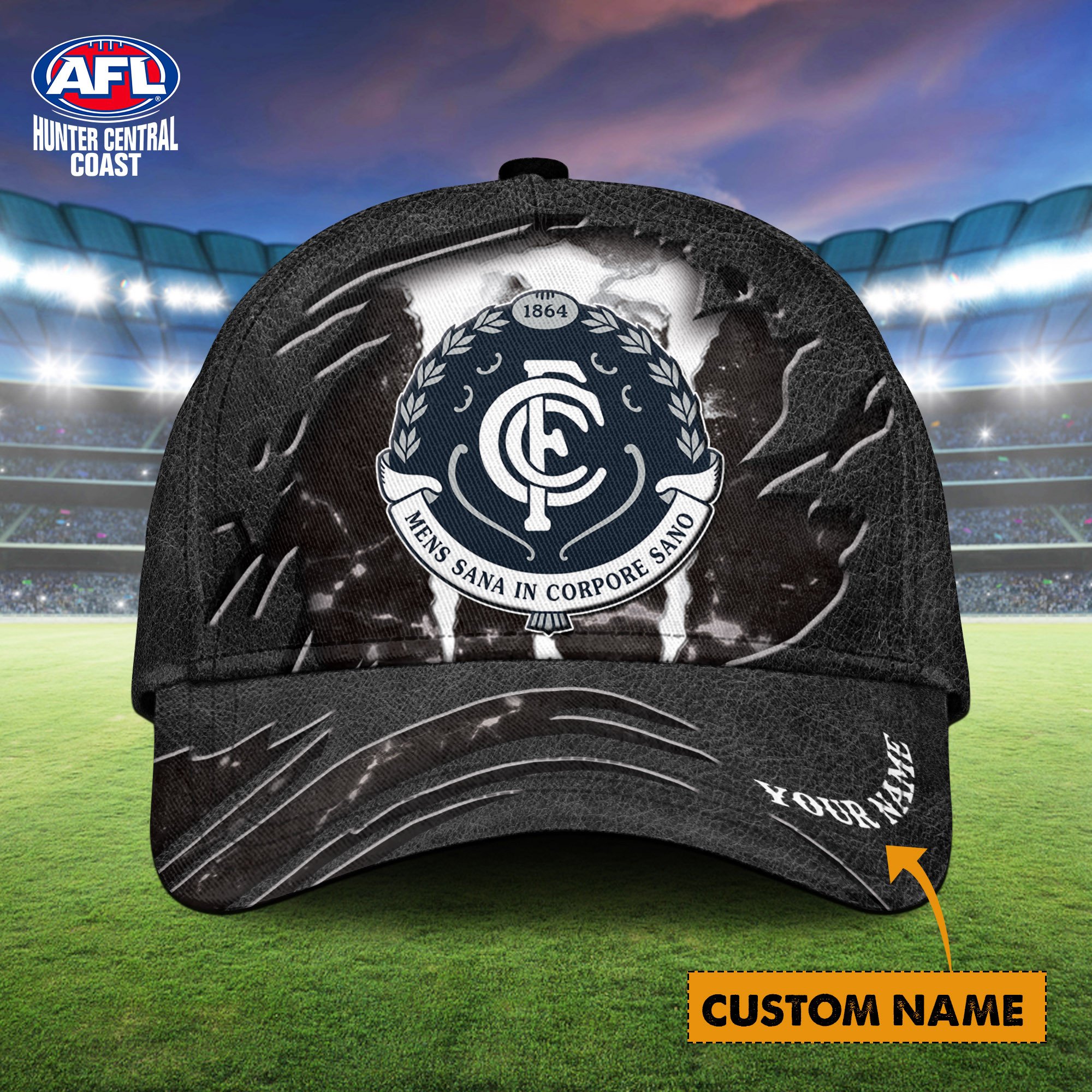 AFL Carlton Personalized Classic Cap Custom Name For Fans