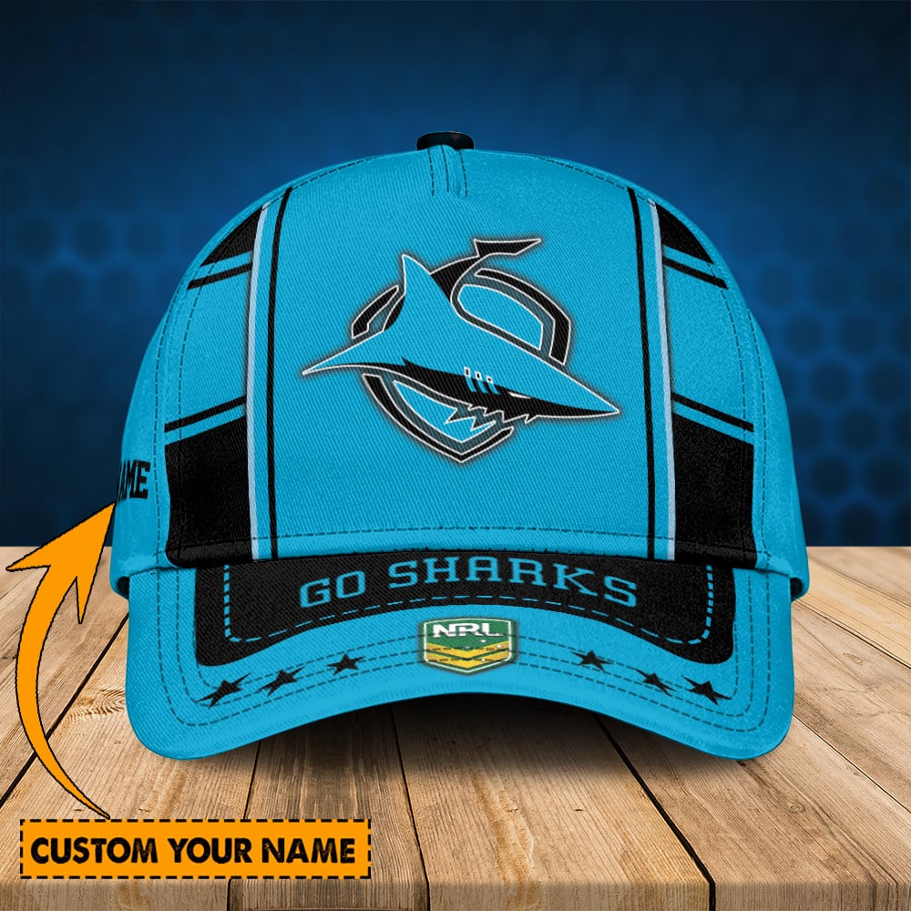 NRL Cap Cronulla-Sutherland Sharks New Personalized Classic Cap