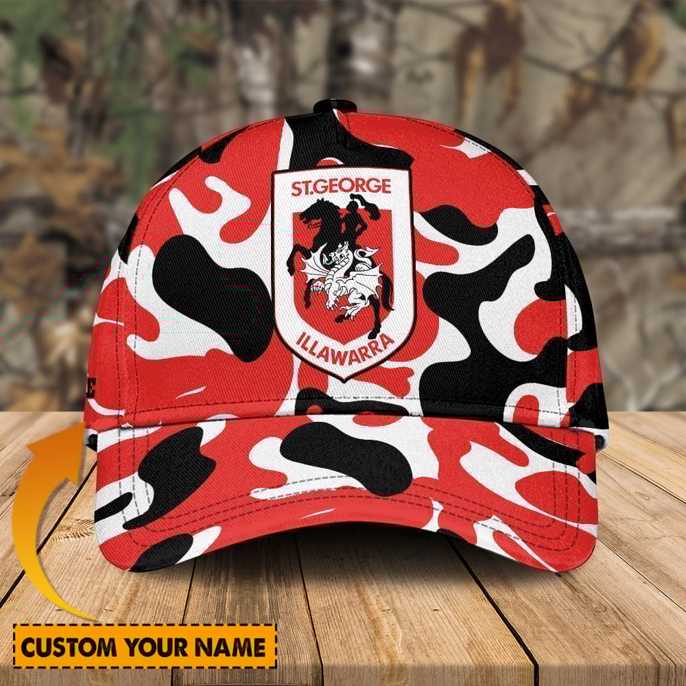 NRL Cap St. George Illawarra Dragons New Personalized Classic Cap Collections