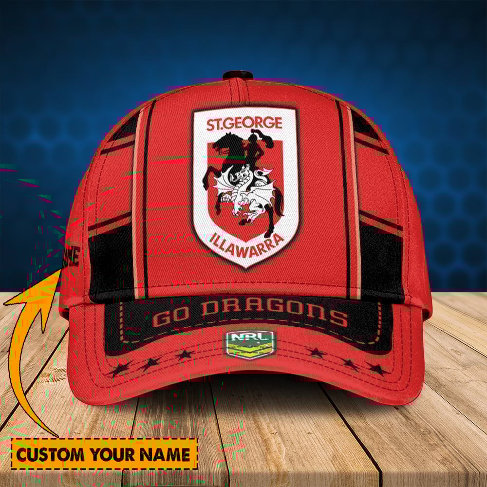 NRL Cap St. George Illawarra Dragons New Personalized Classic Cap