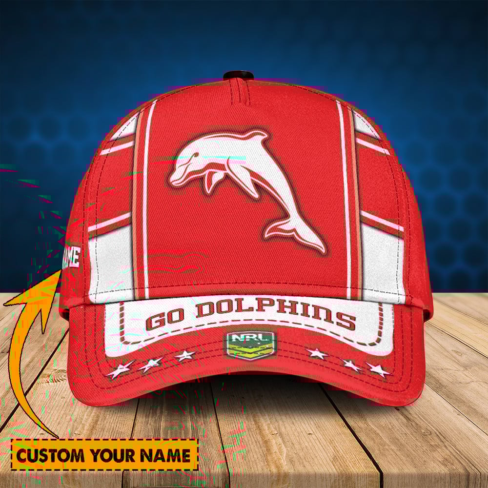 NRL Cap Dolphins New Personalized Classic Cap
