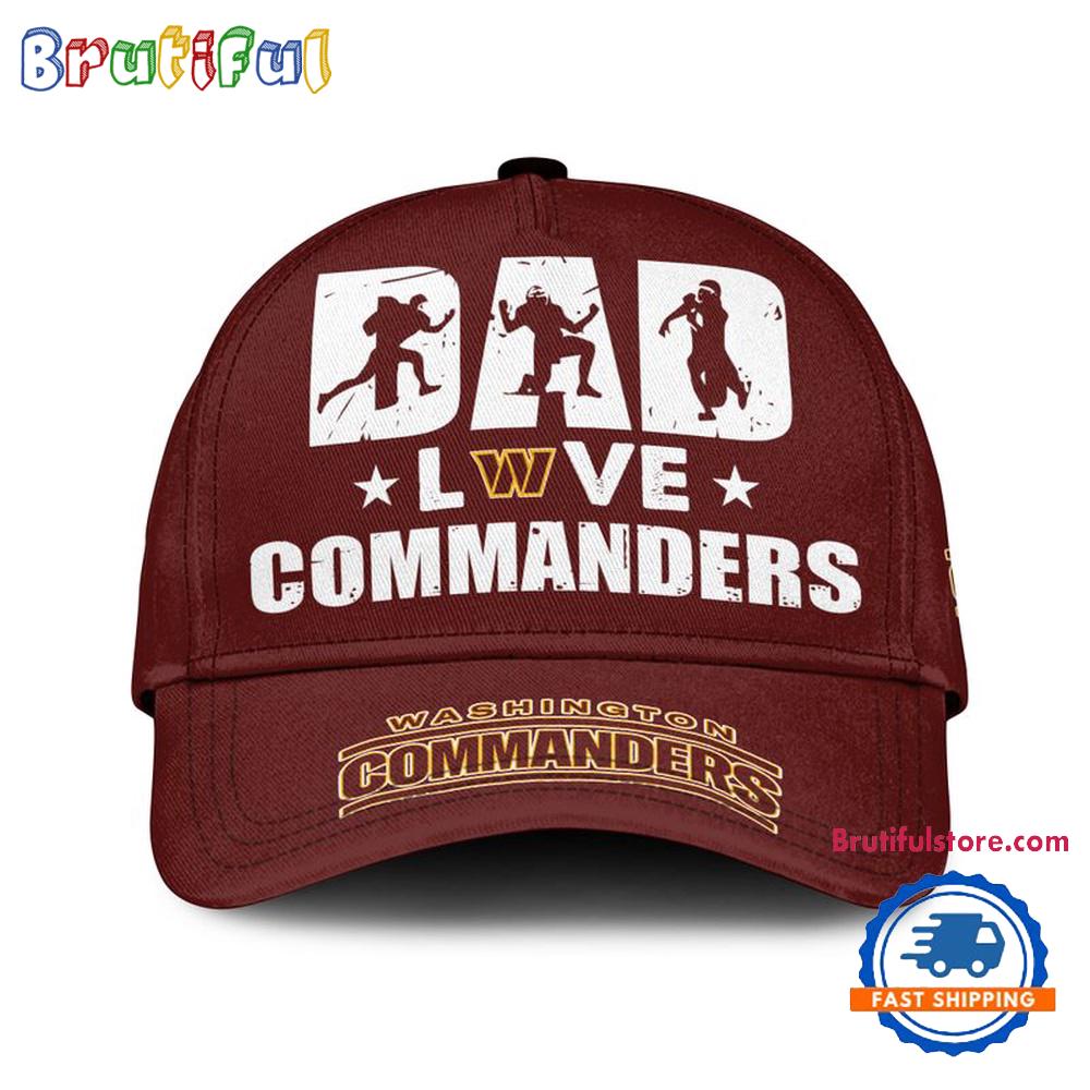 NFL Washington Football Team Dad Love Best Fathers Day Baseball Cap