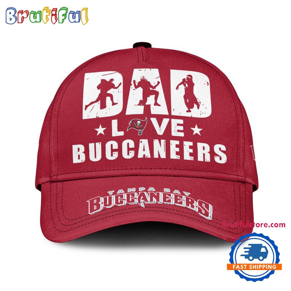 NFL Tampa Bay Buccaneers Dad Love Best Fathers Day Baseball Cap