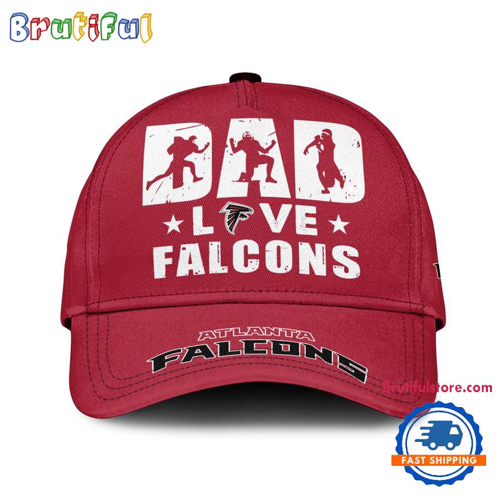 NFL Atlanta Falcons Dad Love Best Fathers Day Baseball Cap