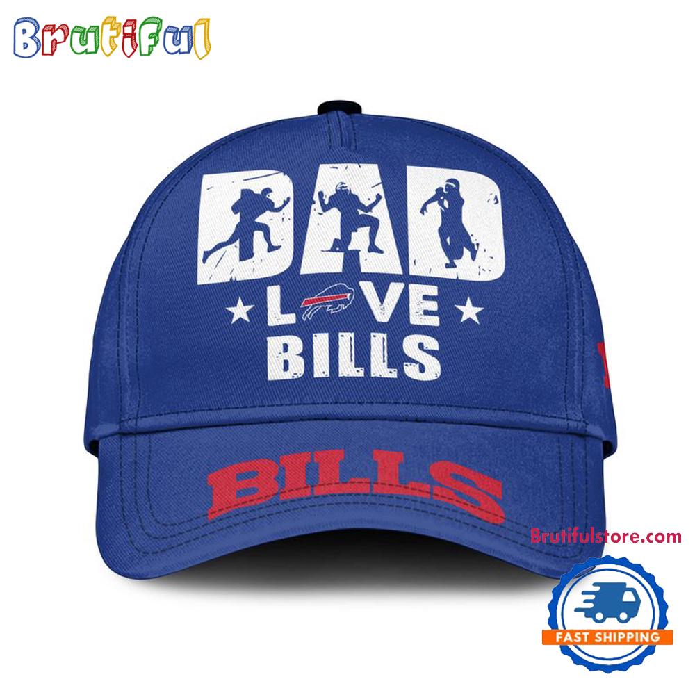 NFL Buffalo Bills Dad Love Best Fathers Day Baseball Cap